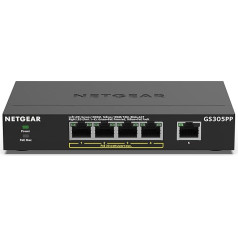 Netgear GS305P 5 portu gigabitu Ethernet tīkla piecu porti