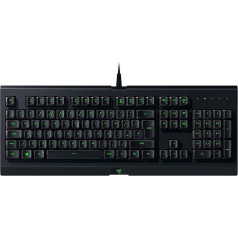 Razer Cynosa Lite spēļu tastatūra (16,8 miljoni krāsu opciju, pilnībā programmējamas pogas, izturīgs pret šļakatām, atbalsta Razer Synapse) QWERTY ASV izkārtojums, melns