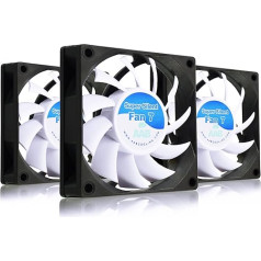 AABCOOLING Super Silent Fan 7 - Leise und Efizient 70mm Gehäuselüfter mit 4 Anti-Vibration-Pads - Silent Lüfter, 3D Drucker, PC Ventilator, Leise Fan - Wertpaket 3 Stück