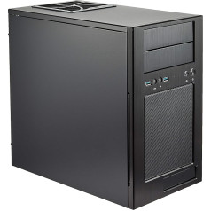 SilverStone Technology SilverStone SST-TJ08B-E - Temjin Micro ATX Mini Tower dators ar labākajām īpašībām, melns