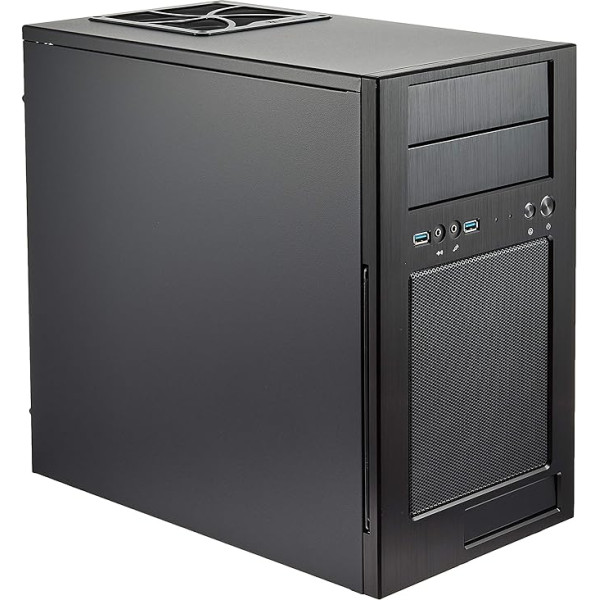 SilverStone Technology SilverStone SST-TJ08B-E - Temjin Micro ATX Mini Tower dators ar labākajām īpašībām, melns