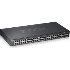 Zyxel Nebula Gigabit Ethernet Smart-Managed Switch ar 48 pieslēgvietām, vairākiem Gigabit-Combo-Port un diviem SFP-porti un Hybrid Cloud-Modus, mūža garantija [GS1920-48v2]