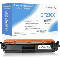 30X CF230X (30A CF230A) augstas ietilpības 3500 lappušu savietojams tonera kasetne HP Laserjet Pro M203d M203dn M203dw, MFP M227fdn M227fdw M227sdn M227dn M227d printerim (melns x 1)