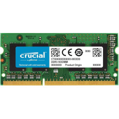 Crucial CT25664BF160B Atmiņa (DDR3L, 1600 MT/s, PC3L-12800, SODIMM, 204 pin)