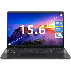 SGIN 15.6 Zoll Ноутбук Компьютер, 8GB DDR4 256GB SSD Laptop PC, ноутбук с Celeron Prozessor, USB3.2 * 2, Bluetooth5.0, 2.4G/5G WiFi, IPS HD дисплей, Type-C, Akku 53200mWh