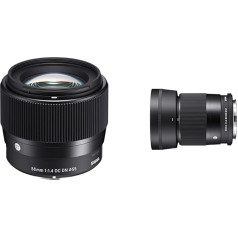 Sigma 56 mm F1.4 DC DN mūsdienu objektīvs Sony-E objektīva bajonetam un 30 mm F1.4 DC DN mūsdienu objektīvs Sony-E objektīva bajonetam