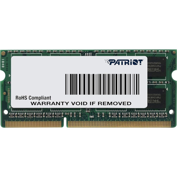 Patriot Memory 4GB PC3-12800 atmiņas modulis 1 x 4 GB DDR3 1600 MHz