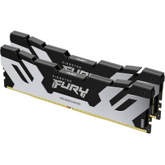 Kingston Fury Renegade DDR5 Silver/Black XMP 96GB 6400MT/s CL32 DIMM Desktop Gaming Memory (Kit of 2) - KF564C32RSK2-96