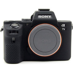 kinokoo Kameratasche Silikon Hülle Kompatibel für Sony A7 II / ILCE-7M2/A7M2/α7 II (Schwarz)