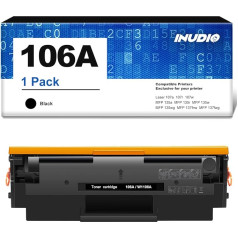 106A Toner Compatible with HP Laser MFP-137fwq Toner Black for HP Laser MFP-135wg Toner, W1106A Toner Compatible with HP 106A Toner, Compatible with HP Laser 107w MFP-137fnw MFP-135w MFP-135a Printer