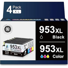 953XL daugiapakopės kasetės, skirtos HP 953XL daugiapakopėms kasetėms, atnaujinimas netaikomas, pakeičiančios HP Officejet Pro 7720 kasetes, HP Officejet Pro 7740 kasetes, suderinamos su 7730 8710 8715 8720 8730 8740