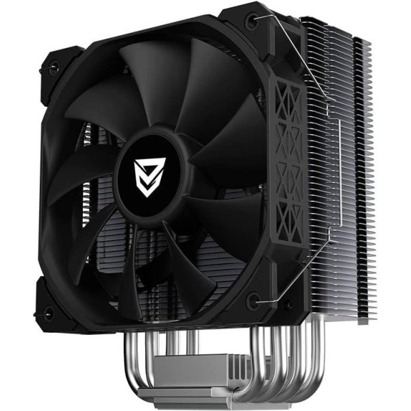 Nfortec - AEGIR CPU radiators ar 6 siltumcaurulītēm, 120 mm PWM ventilators, TDP 180 W, saderīgs ar LGA1700 un AM4, melns