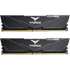 TEAMGROUP T-Force Vulcan DDR5 32GB (2x16GB) 5600MHz (PC5-44800) CL36 galddatora atmiņas moduļu komplekts RAM (melns) priekš Z690- FLBD532G5600HC36BDC01