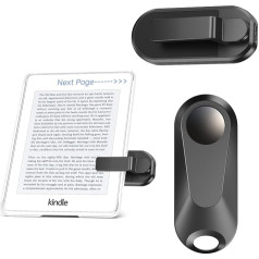 RF Fernbedienung zum Seitenwenden zum Lesen auf Kindle Paperwhite Oasis Kobo E-Book-eReader, Ferngesteuerter Kameraauslöser und Video, Seitenwender-Clicker für iPad-Tablets zum Lesen von Romanen
