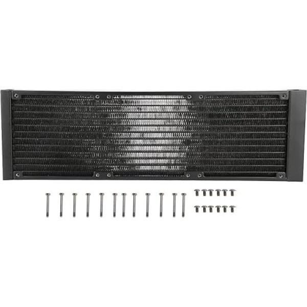 Qiilu 12 caurules datora siltummainis G1 4 vītņu ūdens atdalītāju ūdens dzesētāja caurule datoram 120 mm 120 mm radiators PC radiators plaša saderība ūdens dzesētājs (360 mm)