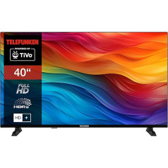 Telefunken 40 collu televizors/TiVo Smart TV (Full HD, HDR, HD+, 6 mēneši, ieskaitot trīskāršu uztvērēju) XF40TO750S