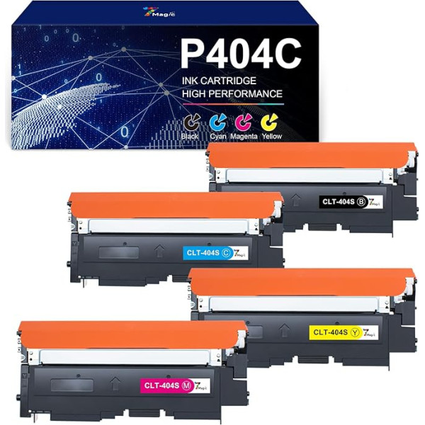 CLT-P404C 404S Toner Kartusche Kompatibel für Toner Samsung C480W für Samsung Xpress SL C480FW C430W C430 C480 CF480FN C48X C43X Series Toner CLT-K404S CLT K404S CLT-Y404S CLT-C404S (4 vnt.)