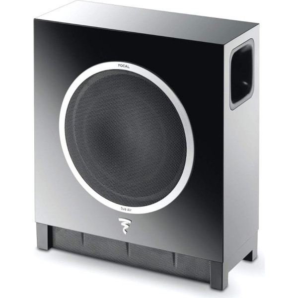 Focal Sub Air Subwoofer (High-Gloss-Optik, Funkverbindung, an der Wand montierbar) schwarz