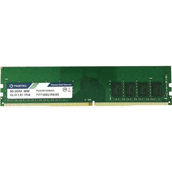 Timetec ECC 1.5V RDIMM servera operatīvās atmiņas moduļa atjaunināšana (2666Mhz 8GB)