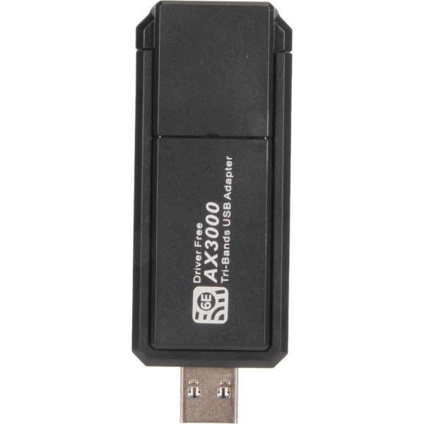 ASHATA WiFi 6E USB tīkla adapteris, USB 3.0 WiFi karte, 2.4G 5G 6G 3 joslu 3000Mbps USB tīkla karte 802.11ax WiFi6E tīkla adapteris Windows 10 11