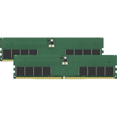 Kingston firmas 64GB (2x32GB) atmiņas komplekts ar 2 DDR5 4800MT/s DIMM moduļiem KCP548UD8K2-64 Desktop Memory