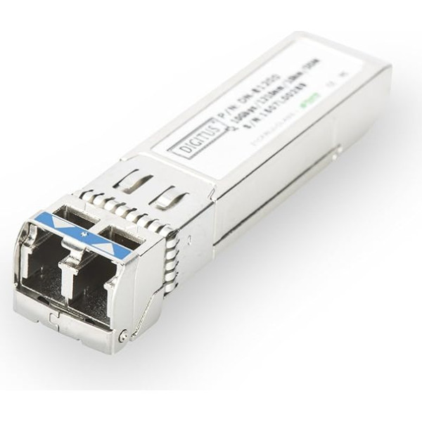 DIGITUS universalus SFP+ modulis - 10 Gbit/s - Mini GBIC - für Multimode-Glasfaserkabel - LC Duplex - 850 nm Wellenlänge - 300 m Reichweite - Plug & Play