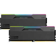 KLEVV CRAS V 48GB (2x24GB) DDR5 RGB Gaming-RAM 6000MT/s PC5-48000 bez ieslēgšanas un izslēgšanas, bez ECC 1,35V CL30 komplektā