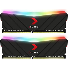 PNY XLR8 Gaming Epic 32GB (2x16GB) galddatora atmiņa Dual Pack XLR8 RGB DDR4 3200 MHz Black