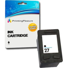 Printera kasetne saderīga ar HP 27 Black priekš Deskjet 3320 3420 3550 3650 3740 3840 5150 5160 5650 5850 Fax 1240 Officejet 4200 4215 6110 PSC 1100 1110 1210 1210 1215 1310 1315