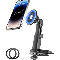 woleyi CD Slot Mobile Phone Car Mount Mag-Safe Car CD Slot Mobile Phone Holder Magnet Height Adjustable [Super Magnetic] for iPhone 15/14/13 Series, Mag-Safe Case, Other Android Phones