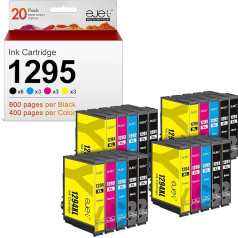 ejet T1295 Multipack printeru kasetnes, kas saderīgas ar Epson T1295 T1295 T1291 T1292 T1293 T1294 Workforce WF-3520 WF-3540 WF-7525 WF-7515 Stylus SX235W SX425W SX435W SX445W SX535 WD WD BX630 FW 20 iepakojums