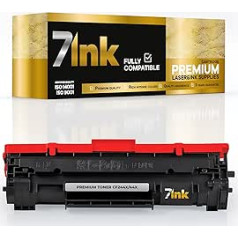 7INK Premium XXL tonera aizstājējs, kas saderīgs ar HP CF244A 44A HP Laserjet Pro MFP M28a MFP M28w M15a M15w Printeris, melns ar mikroshēmu