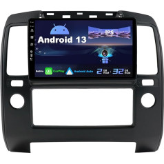 SXAUTO Android 13 IPS auto radio Nissan Navara 3 D40 (2004-2010) - Iebūvēts CarPlay / Android Car - Bez atpakaļgaitas kameras - 2G + 32G - Vadāms no stūres DAB Fast Boot WiFi DSP - 2 DIN 9 collas