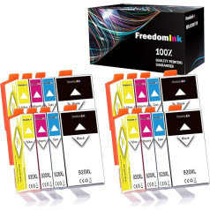 FreedomInk 16 920XL suderinamos spausdintuvų kasetės, skirtos HP 920 XL kasetėms, pakeičiančios HP Officejet 6500 A 6500 7500A 7500 E910 6000 7000 6500A spausdintuvams (4 juodos, 4 žydros, 4 purpurinės, 4 geltonos)