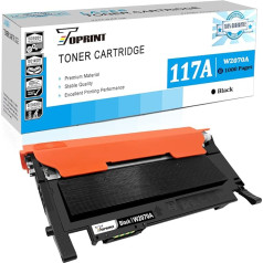 TOPRINT saderīga ar mikroshēmu tonera kasetne W2070A 117A Black 1000 Pages priekš HP Color Laser 150a 150w 150nw MFP 178nw 178nw 178nw 179fnw 179fwg 179fwg Printeris