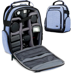 USA Gear DSLR Camera Backpack, Camera Bag, Camera Photo Backpack для зеркальной камеры с настраиваемыми аксессуарами, погодоустойчивым основанием и удобной поддержко