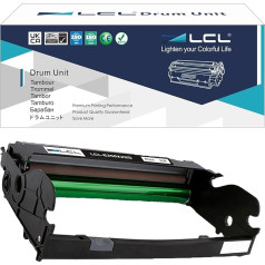 LCL saderīga bungas bungas E250X22G (1 melna), kas saderīga ar Lexmark E250D E250DN E350D E350DN E352DN E352DTN Lexmark E450 450N 450DN 450DN