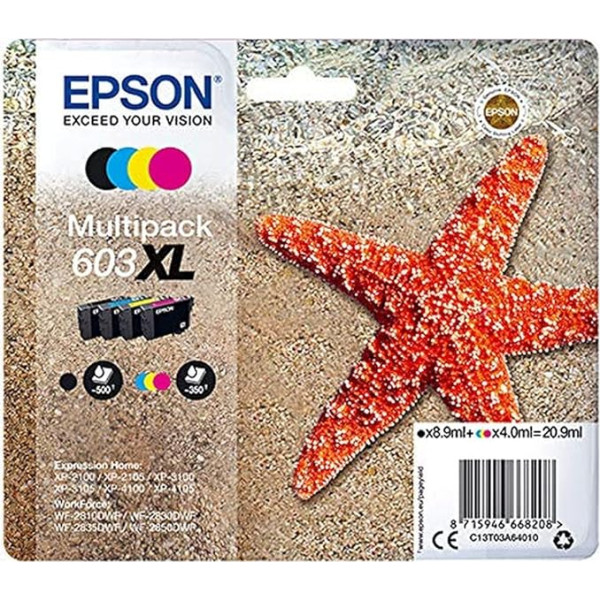 Epson daudzpaku 4 krāsu 603XL tinte SUPL, normāla