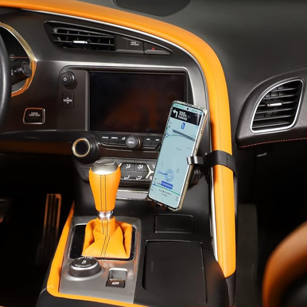 Automobilio centrinio valdymo porankis Automobilinis mobiliojo telefono laikiklis, skirtas Corvette C7 2014-2019 Automobilinis mobiliojo telefono laikiklis Priedai