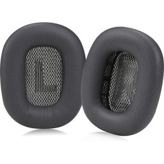 Sinowo Ausu spilventiņi AirPods Max austiņu austiņu rezerves spilventiņi Ausu spilventiņi trokšņa izolācijai Memory Foam Soft Protein Leather Black