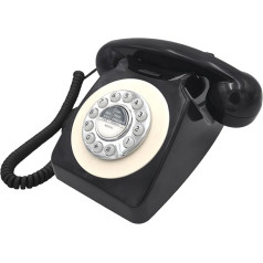 Benross 44520 Classic Retro Vintage Style Home Telefon – Schwarz