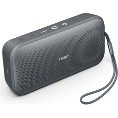 Tribit StormBox Flow pārnēsājams Bluetooth skaļrunis, skaļāka skaņa ar XBass, 30 stundu atskaņošanas laiks, bezvadu, IP67 ūdensizturīgs, 5.3, TWS, āra, ceļošanai, pludmalē