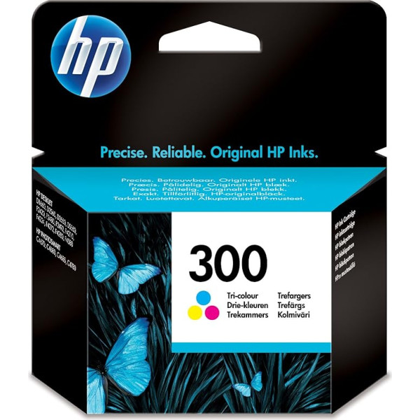 HP 300 geltonos spalvos trispalvė rašalo kasetė - 8 didelės talpos suderinamos rašalo kasetės (žydros, purpurinės, geltonos spalvos, HP Deskjet D2500, HP Deskjet D2566 - HP Deskjet F4200; standartinė; rašalinė; 20-80 %; -40-60 °C)