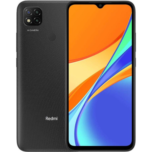 Xiaomi Redmi 9C viedtālrunis 32 GB, 2 GB RAM, Dual Sim, pusnakts pelēks