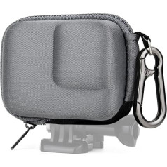 GEPULY Mini Camera Case Hard Shell Small Protective Bag for GoPro Hero 12 11 10 9 Black Cameras Portable Travel Storage Bag for Action Camera, gray, Modern