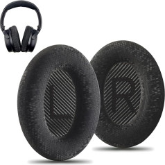 AHG QC35 austiņu spilventiņi, kas saderīgi ar Bose QuietComfort 35 / Bose QC35 / Bose QC35 ii austiņām (mozaīka) Premium Protein Leather | Bieza FlexiSoft High-Density Foam | Liels komforts