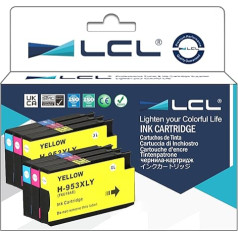 LCL 953 XL L0S58AE F6U12AE F6U12AE F6U13AE F6U14AE (2Cyan 2Magenta 2Yellow) saderīgs ar HP Officejet Pro 7740 8210 8218 8710 8710 8715 8718 8719 8720 8720 8725 725728 8730 8740