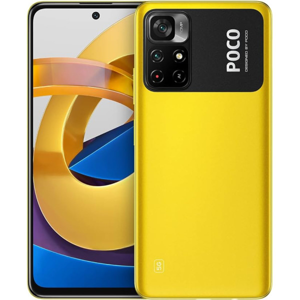 Xiaomi Poco M4 Pro 5G viedtālrunis 64GB, 4GB RAM, Dual SIM, dzeltens, 4+64