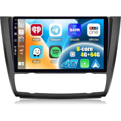 [Upgrade 8 Core] 4+64G Android 13 auto radio BMW 1 Series E81 E82 E87 E88 2008-2012 ar Wireless Carplay Android Car, 9 collu skārienekrāns ar DSP 4G WiFi GPS FM/AM/RDS Bluetooth 5.1 SWC EQ