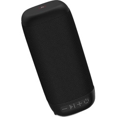 Hama Bluetooth skaļrunis Tube 2.0 Portable (kompakts, neliels mono Bluetooth skaļrunis, mūzikas kaste ar izturīgu vāku, 8 stundu atskaņošanas laiks, AUX, brīvroku režīms, 3 W, viegls dizains), melns